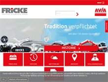 Tablet Screenshot of fricke-oil.de